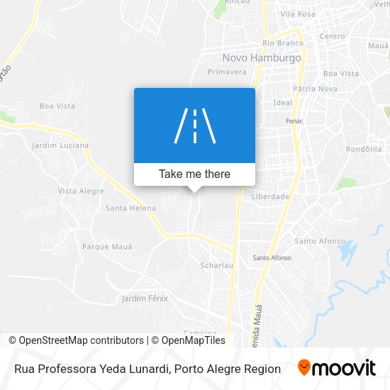Rua Professora Yeda Lunardi map