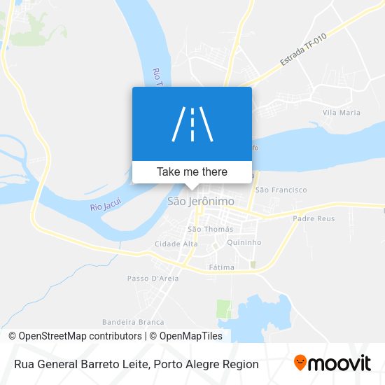 Rua General Barreto Leite map