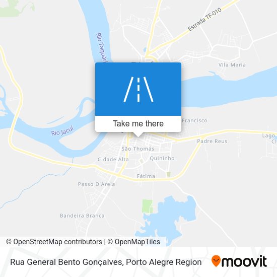 Rua General Bento Gonçalves map
