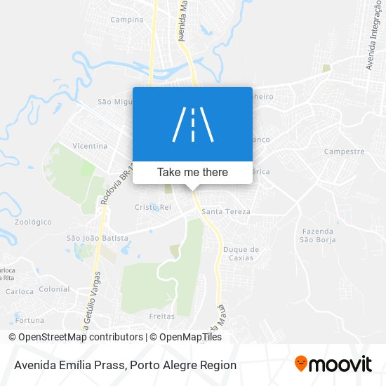 Mapa Avenida Emília Prass