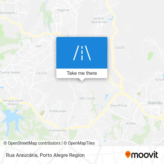 Rua Araucária map