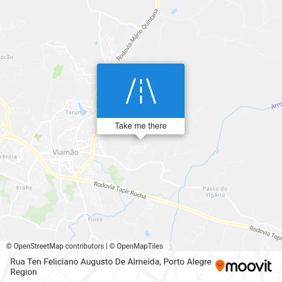 Rua Ten Feliciano Augusto De Almeida map