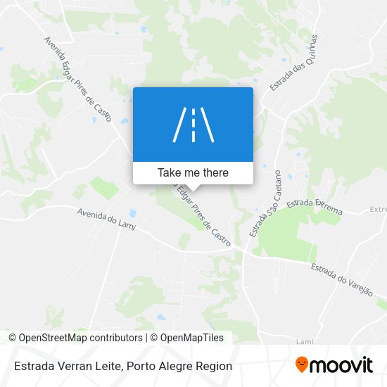 Estrada Verran Leite map