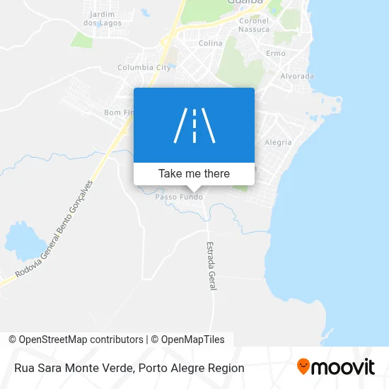 Rua Sara Monte Verde map