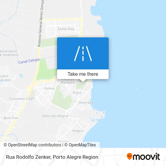 Rua Rodolfo Zenker map