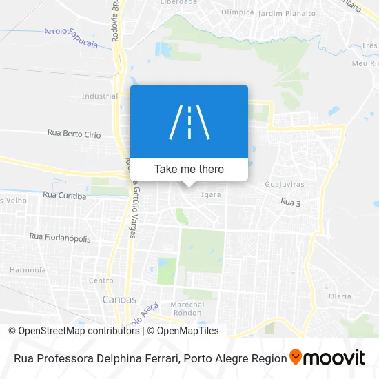 Rua Professora Delphina Ferrari map