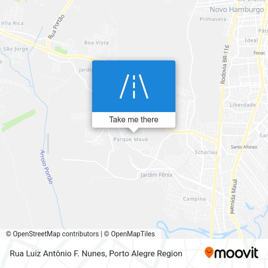 Rua Luiz Antônio F. Nunes map