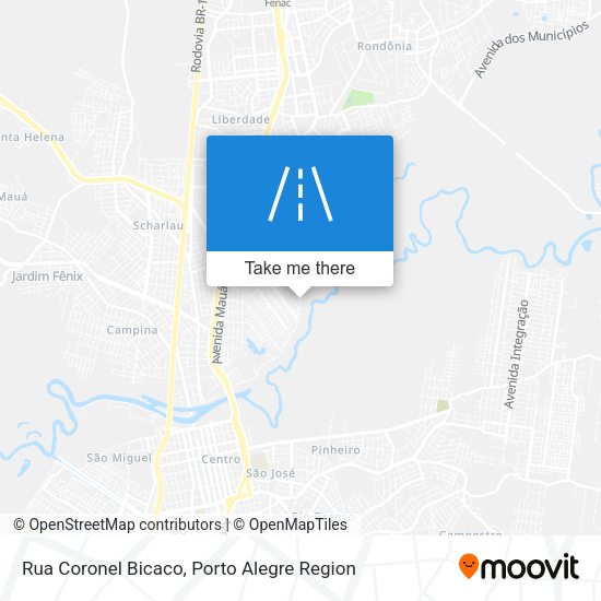 Rua Coronel Bicaco map