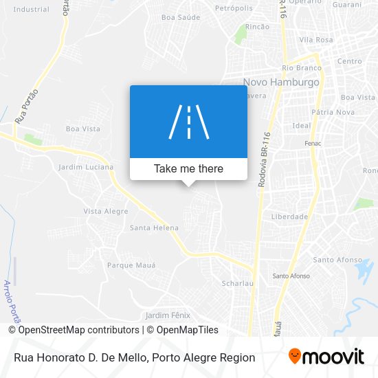 Rua Honorato D. De Mello map