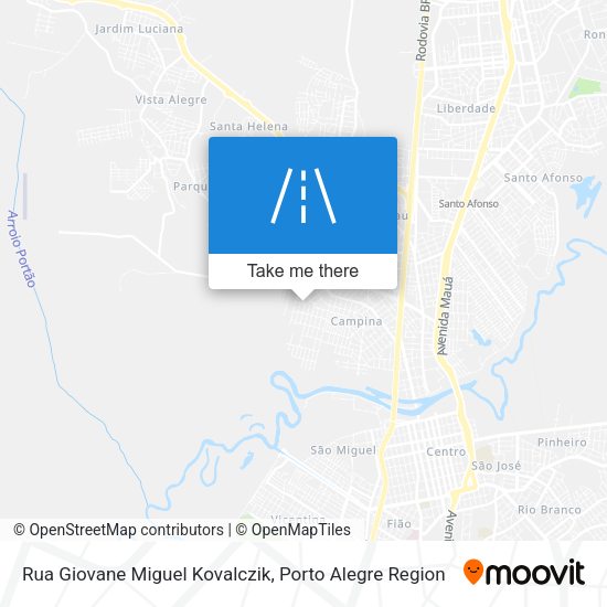 Rua Giovane Miguel Kovalczik map