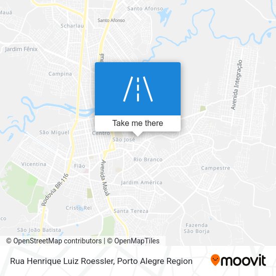 Rua Henrique Luiz Roessler map