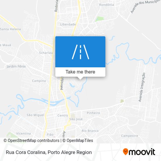 Rua Cora Coralina map