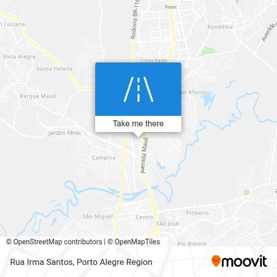 Rua Irma Santos map