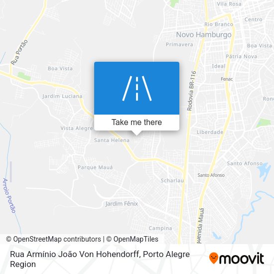 Rua Armínio João Von Hohendorff map