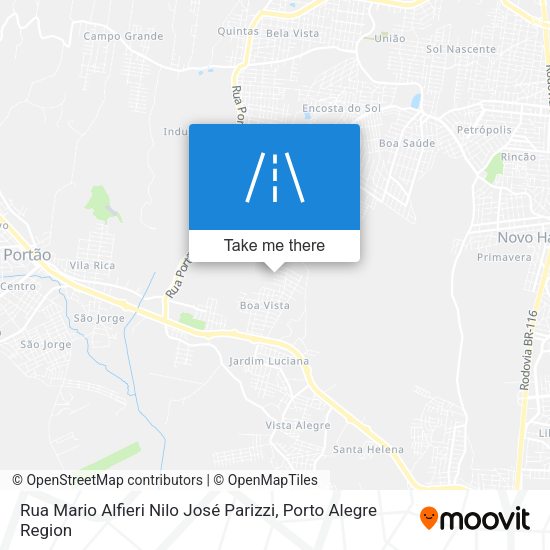 Rua Mario Alfieri Nilo José Parizzi map