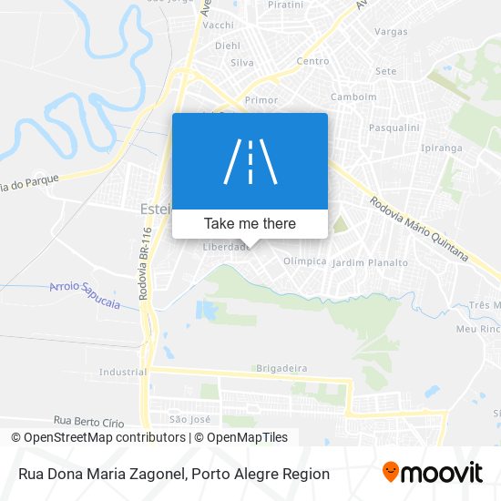 Mapa Rua Dona Maria Zagonel