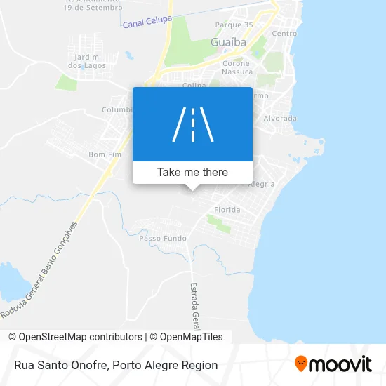 Rua Santo Onofre map