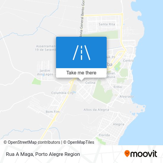 Rua A Maga map