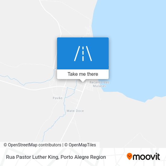 Rua Pastor Luther King map