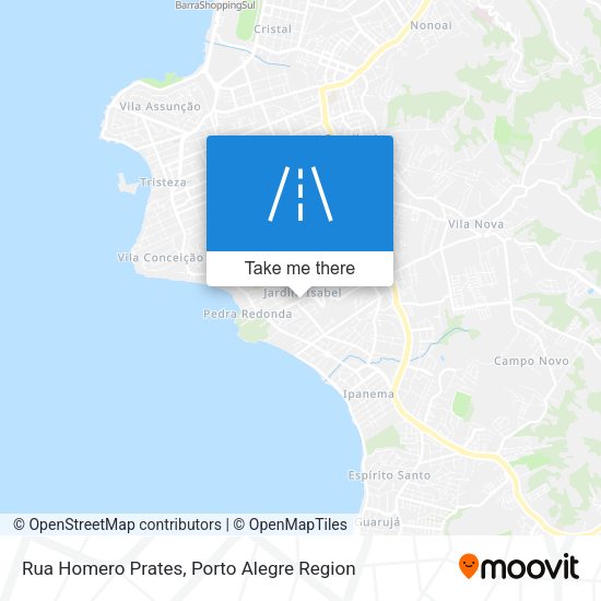 Rua Homero Prates map