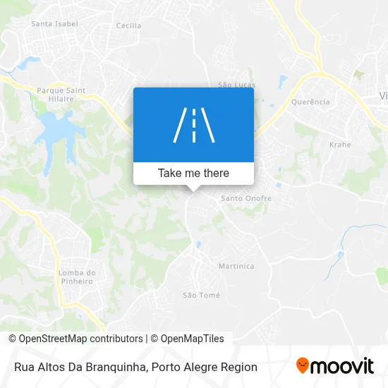 Rua Altos Da Branquinha map