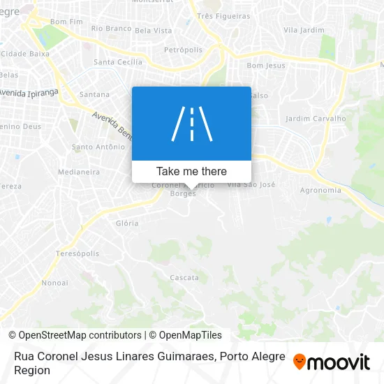 Rua Coronel Jesus Linares Guimaraes map