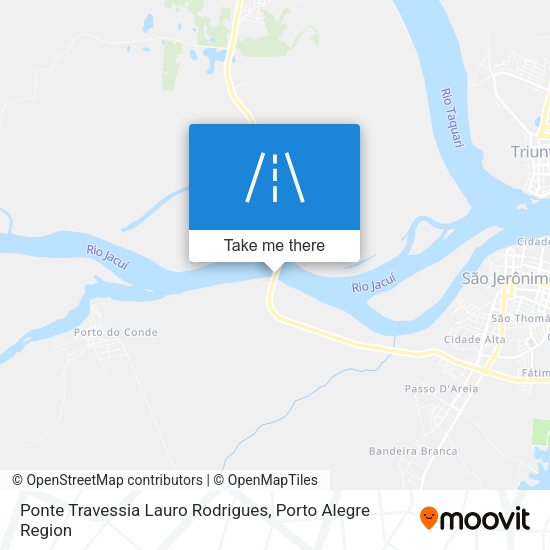 Ponte Travessia Lauro Rodrigues map