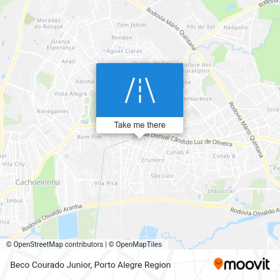 Beco Courado Junior map