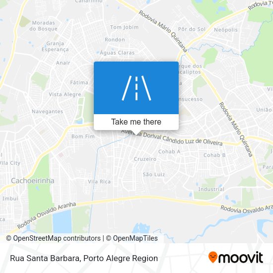 Rua Santa Barbara map