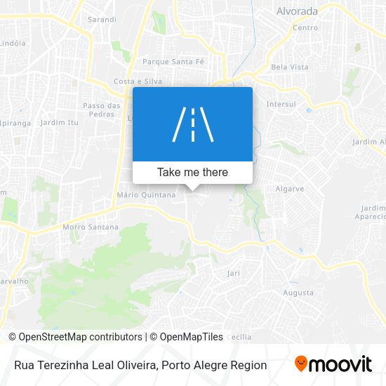 Rua Terezinha Leal Oliveira map