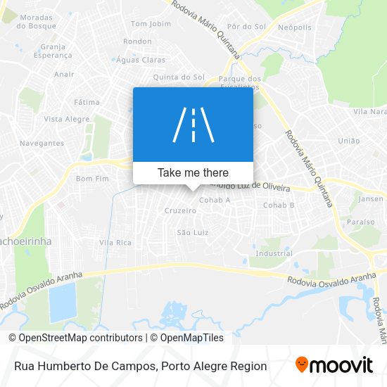 Rua Humberto De Campos map