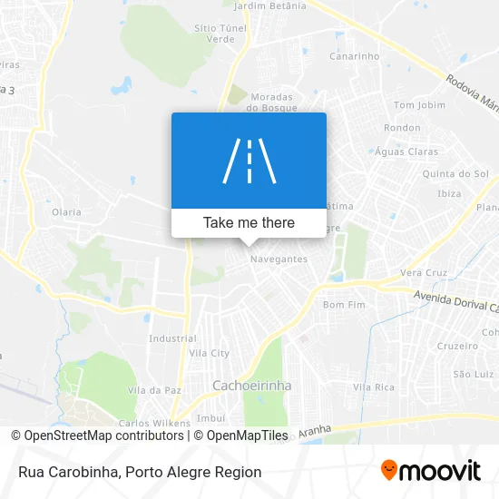 Rua Carobinha map