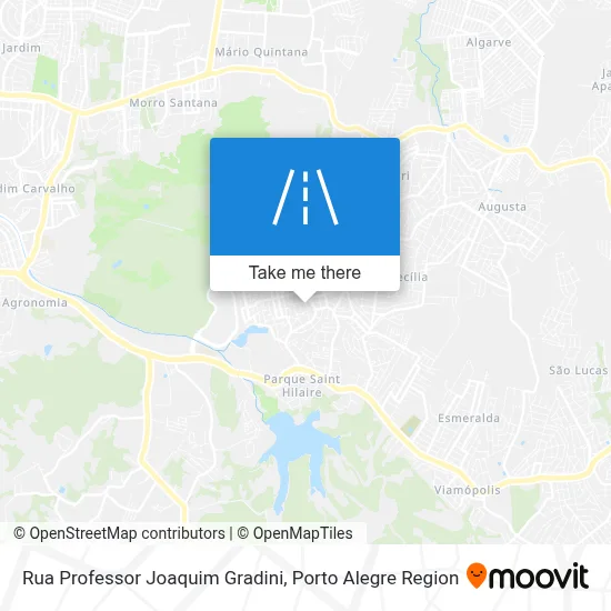 Rua Professor Joaquim Gradini map