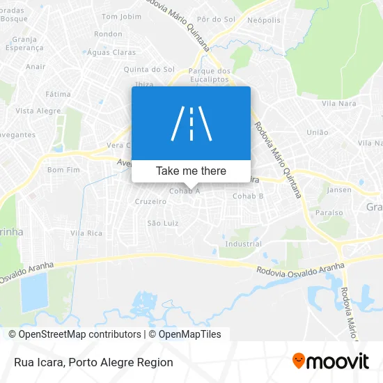 Rua Icara map