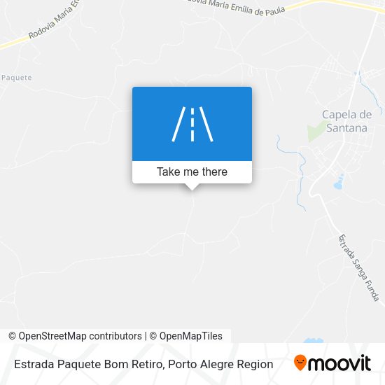 Estrada Paquete Bom Retiro map