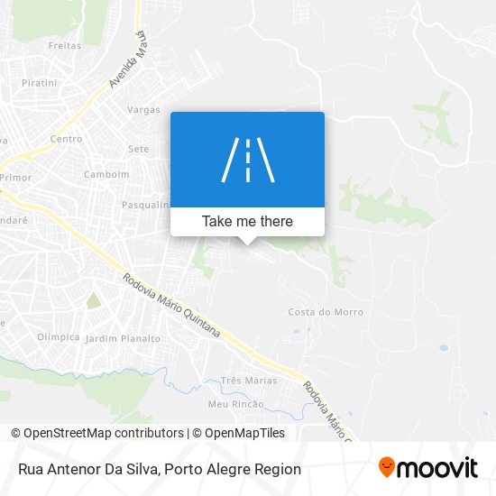 Mapa Rua Antenor Da Silva