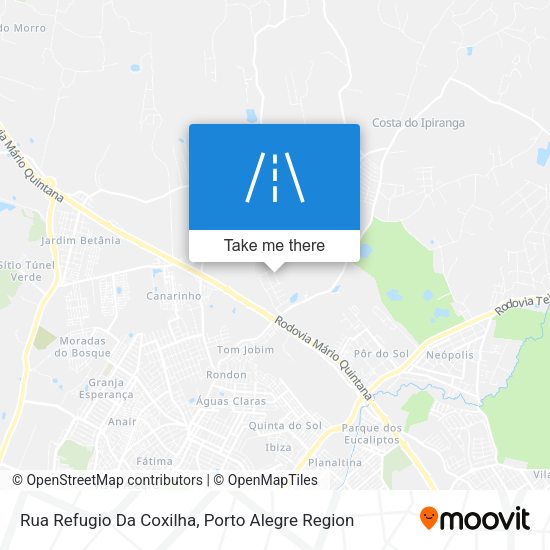 Rua Refugio Da Coxilha map