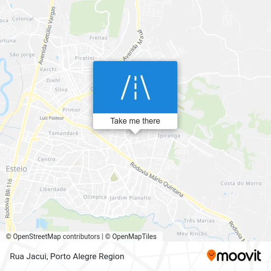 Rua Jacui map