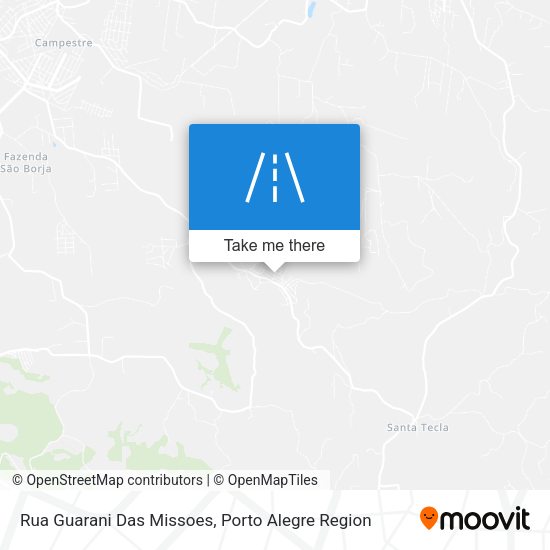 Rua Guarani Das Missoes map
