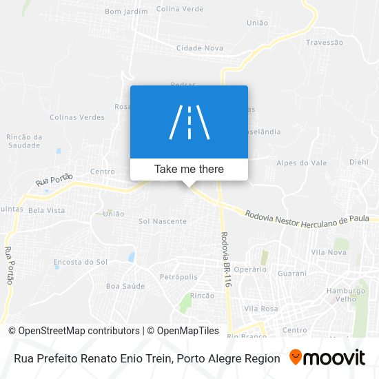 Rua Prefeito Renato Enio Trein map