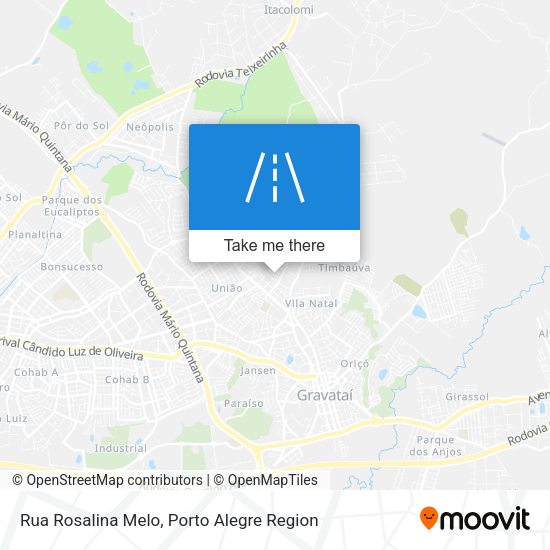 Rua Rosalina Melo map