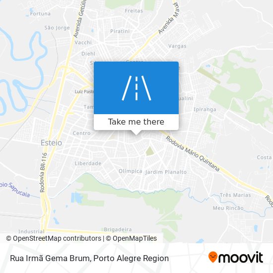 Mapa Rua Irmã Gema Brum