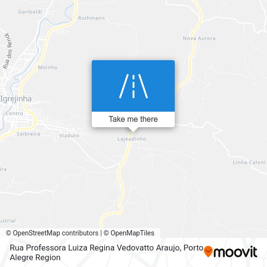 Rua Professora Luiza Regina Vedovatto Araujo map