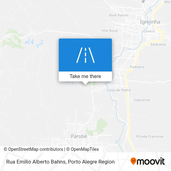 Rua Emilio Alberto Bahns map