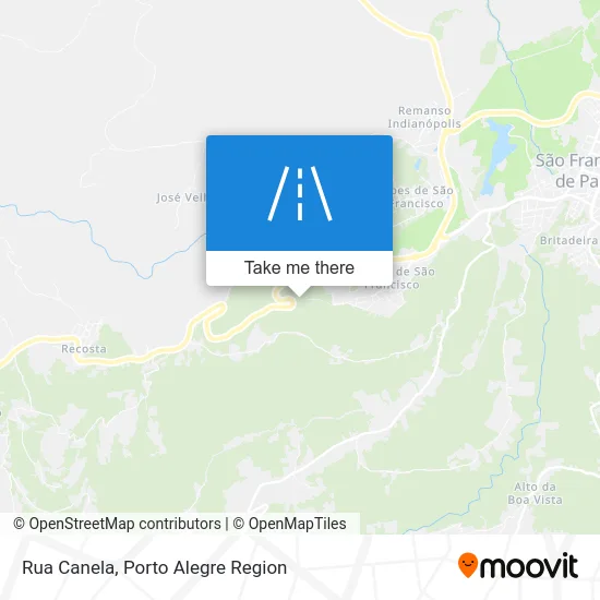 Rua Canela map