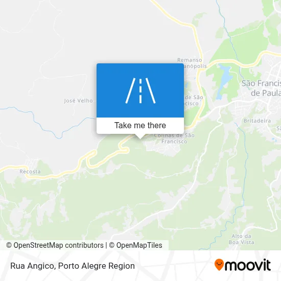 Rua Angico map