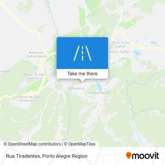 Rua Tiradentes map