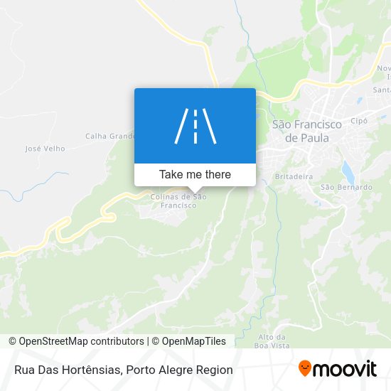 Rua Das Hortênsias map