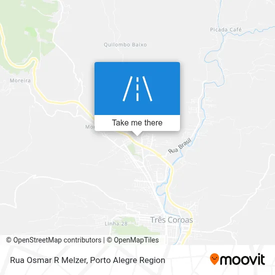 Rua Osmar R Melzer map