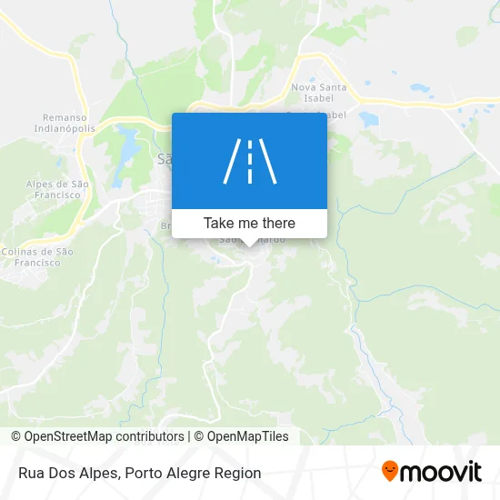 Rua Dos Alpes map